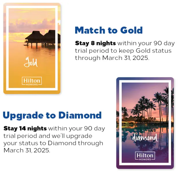 Hilton Honor Status Match