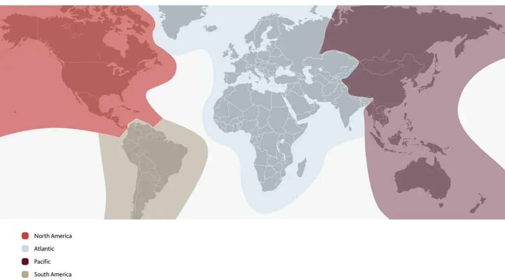 Air Canada Aeroplan Travel Zones