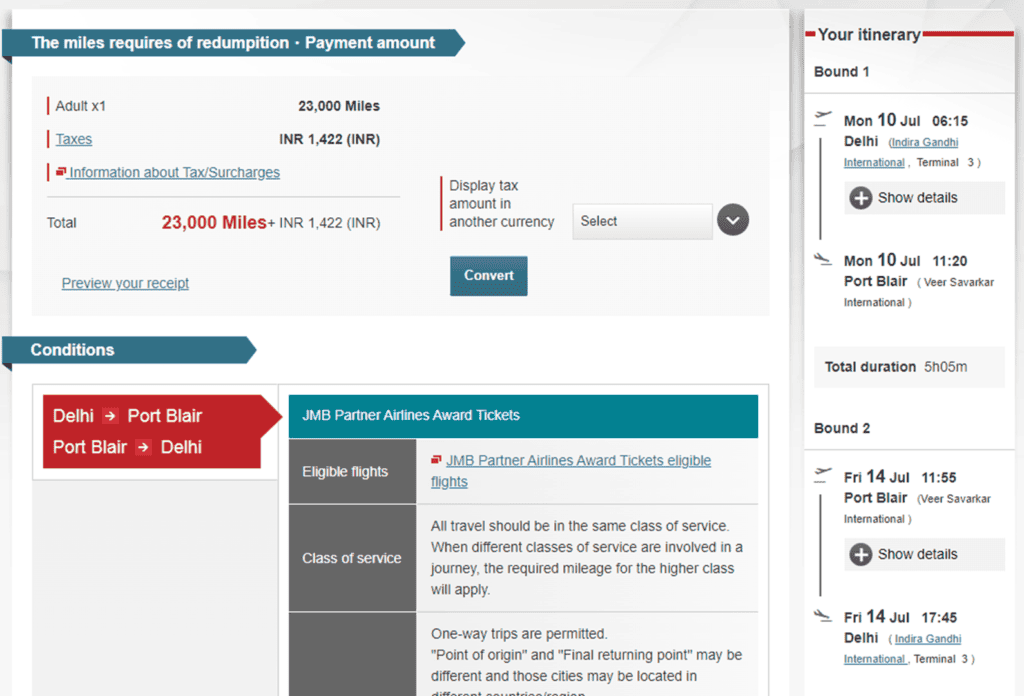 Vistara Booking via Japan Airlines