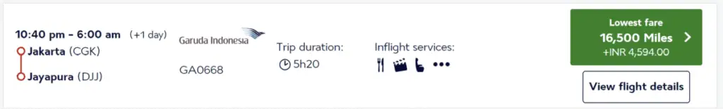 CGK-DJJ Flying Blue Miles Economy Cabin