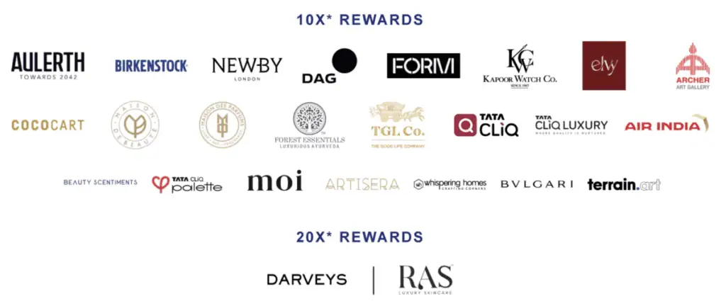 Amex RewardXcelerator Brands 