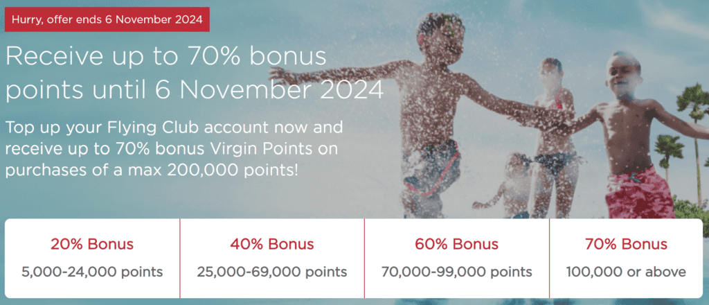 Buy Virgin Points with Promotion