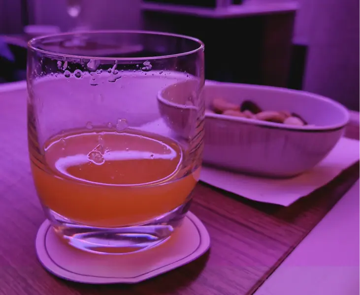 Thai Airways A350 Orange Juice