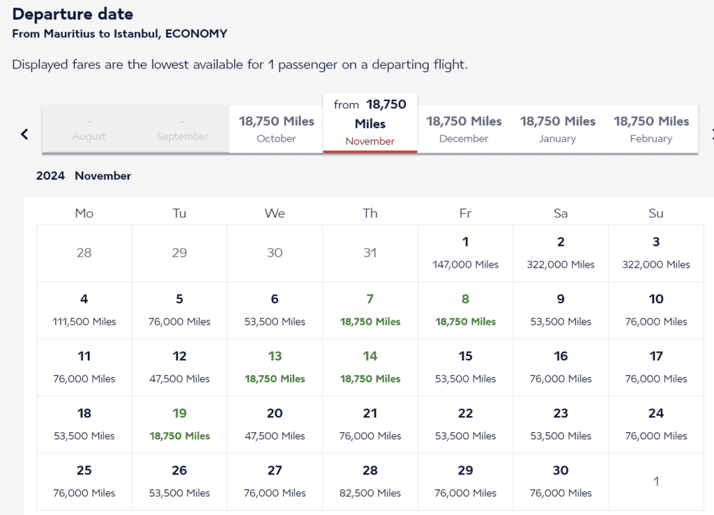 MRU-IST Flying Blue Promo Rewards