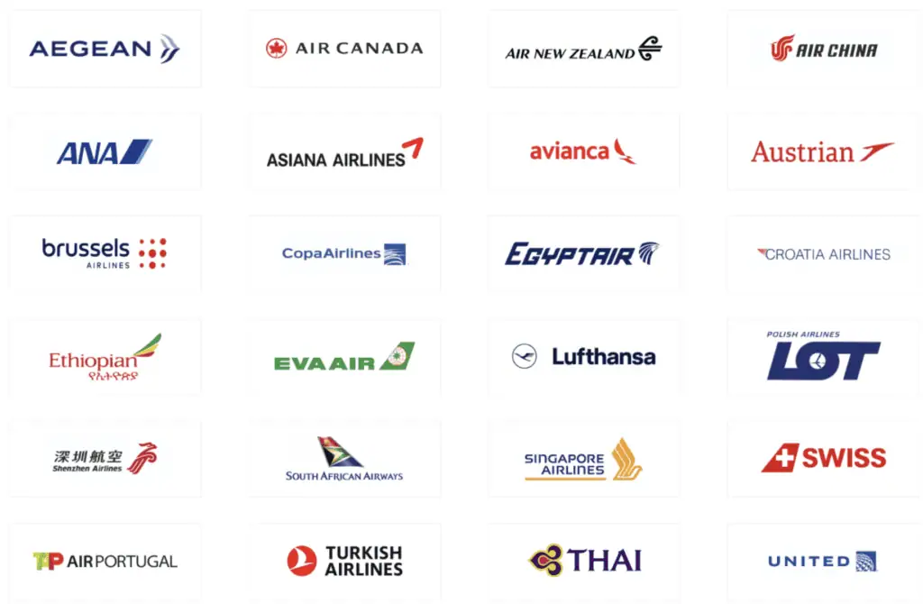 Star Alliance Airlines Except Air India