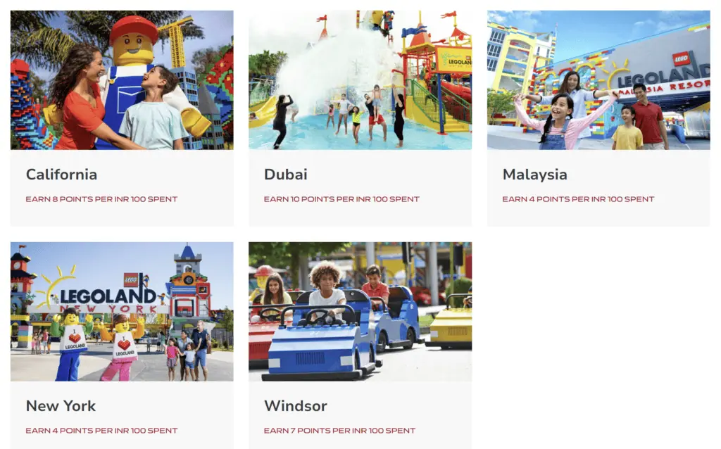 Legoland Air India Points Earning