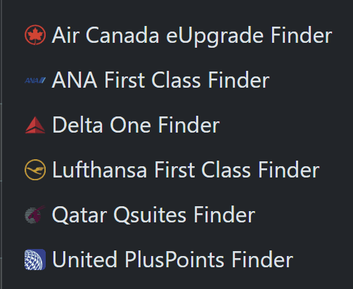 Seats.Aero Business Class & First Class Award Tool