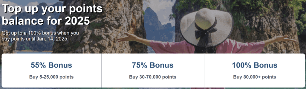 Buy Aeroplan Points with 100% Bonus