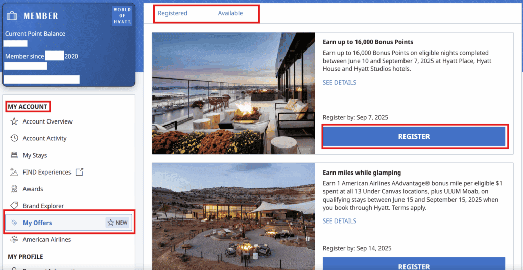 Hyatt Offers