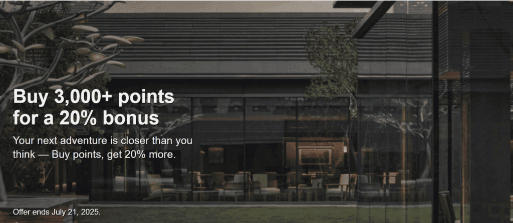Buy Hyatt Points during the Promotion