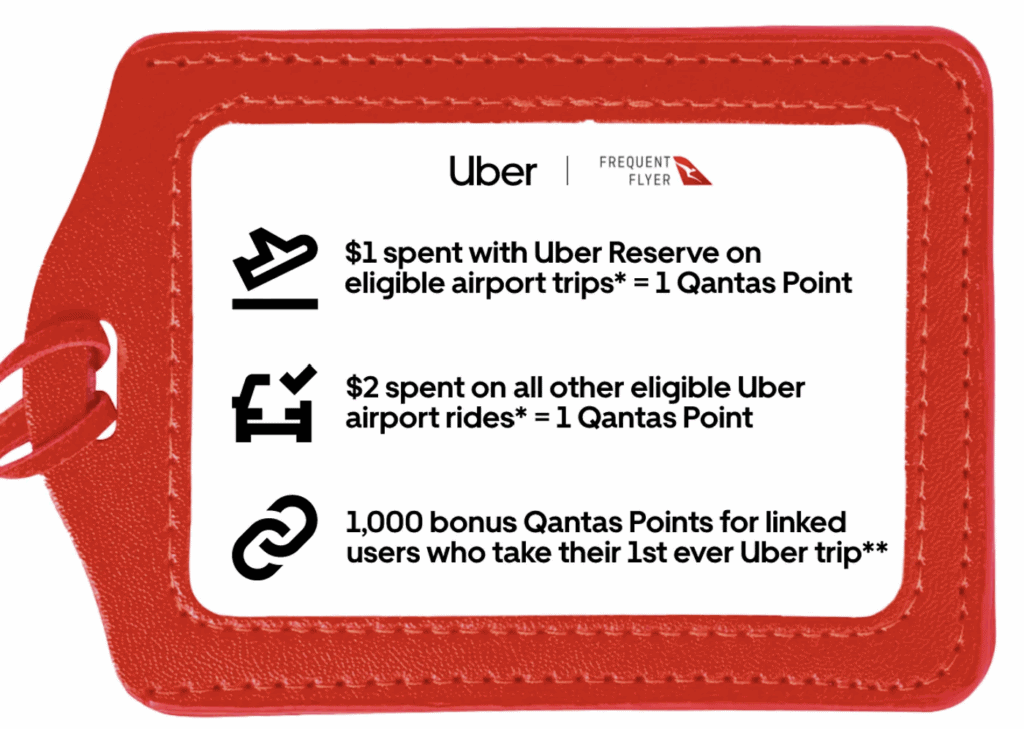 Earn Qantas Points in Australia with Uber