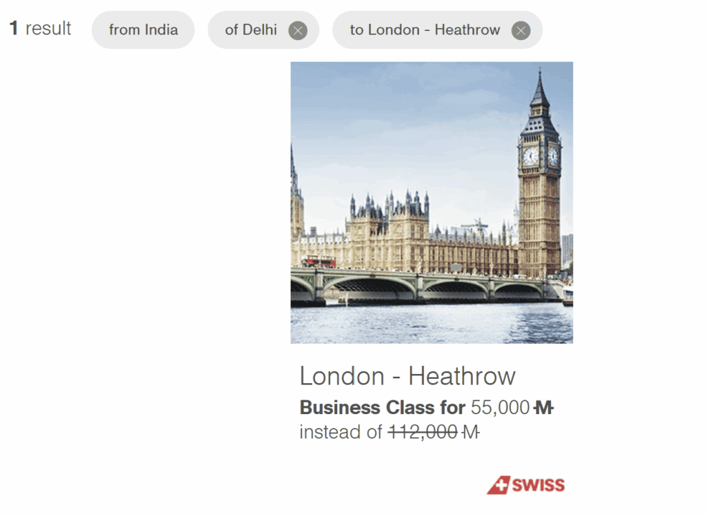 Miles & More Mileage Bargains to UK from Delhi