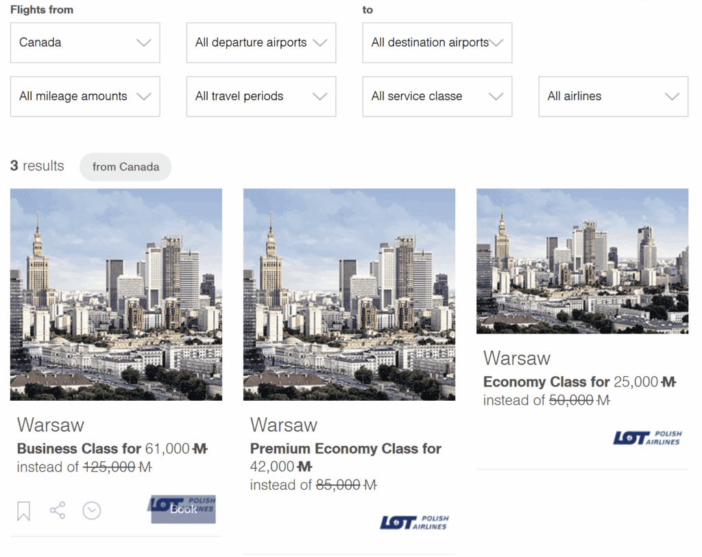 Miles & More Mileage Bargains to Europe from Canada