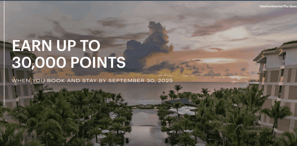 IHG One Rewards 30,000 Bonus Points Promotion