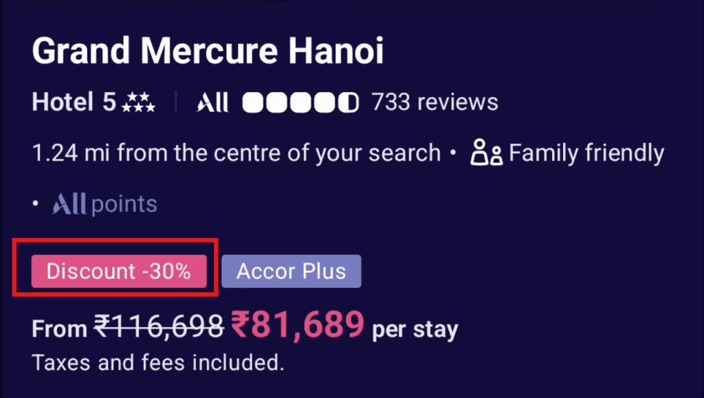 Accor App Stay Sale