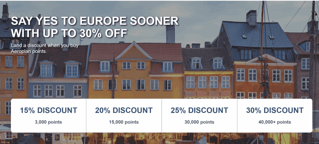 Buy Aeroplan Points during promotion