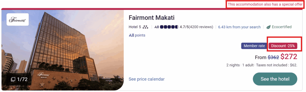 Accor Guest Star Savings Promotion