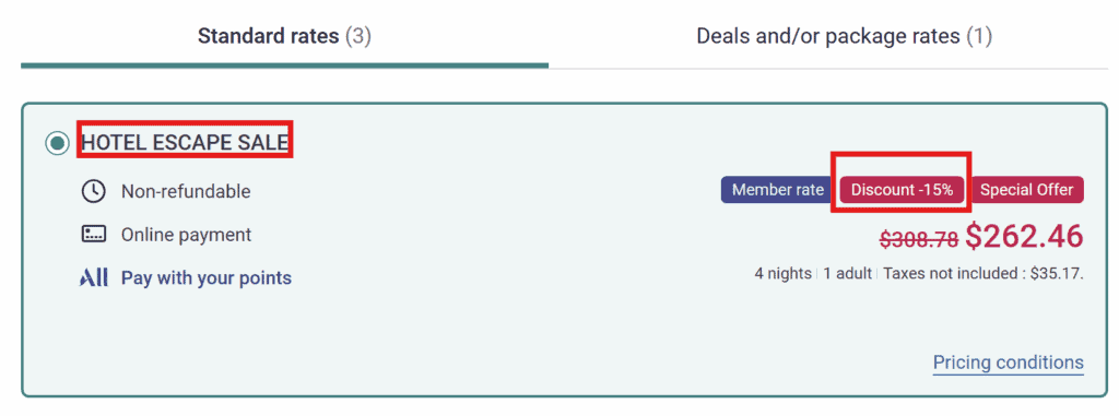 Accor Hotel Escape Sale Promotion: Save Up to 15%