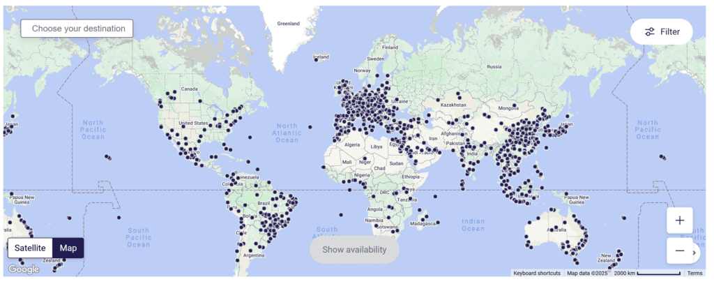 Accor Hotels World Map
