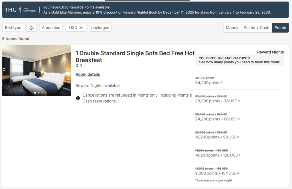 IHG Award Discount Sale