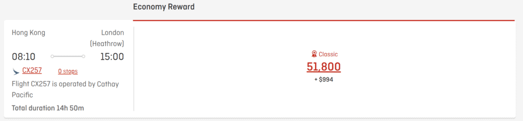 Cathay Pacific Using Qantas Points Hong Kong to London