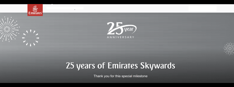 Earn 25% Bonus Emirates Skywards Miles with Partners